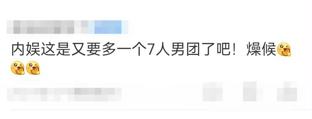 内娱又要多一个7人男团了  你们觉得会是谁呢[思考] 