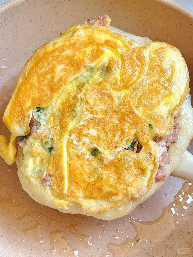被我儿子夸爆了的鸡蛋肉饼