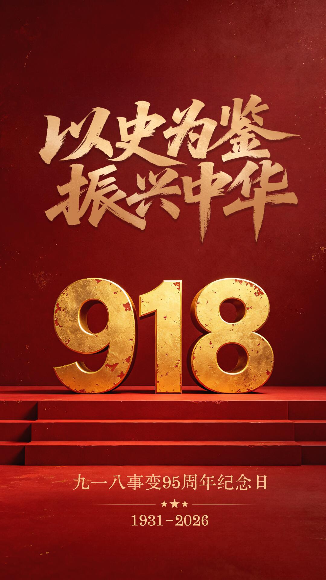 九一八事变爆发95周年九一八事变图片海报壁纸拿图吱一声噢～ 