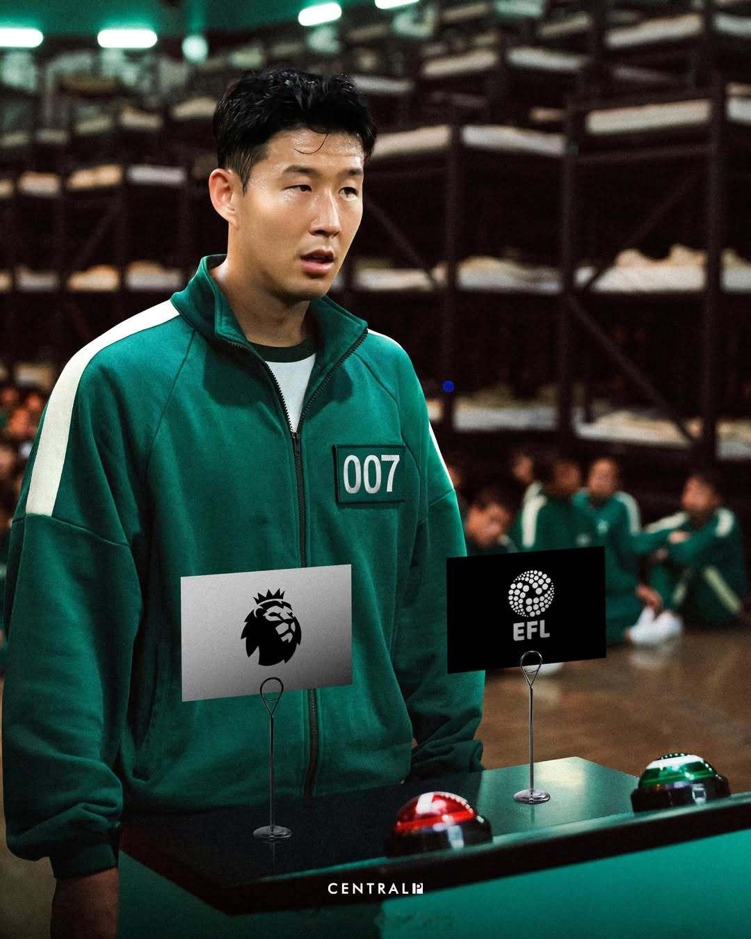 韩国人制作的海报。🚨热刺今晚生死战：英超还是英冠？热刺