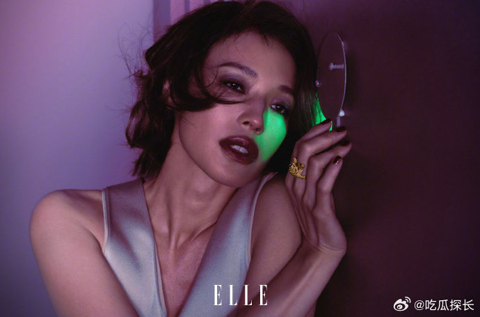 舒淇ELLE超短发舒淇短发造型大片 舒淇短发造型大片，感觉她整个人都在发光，太有