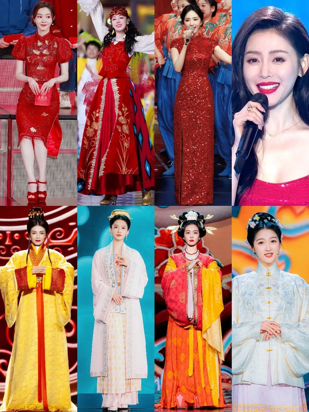 春晚22位女明星造型一览，今年国风大热！