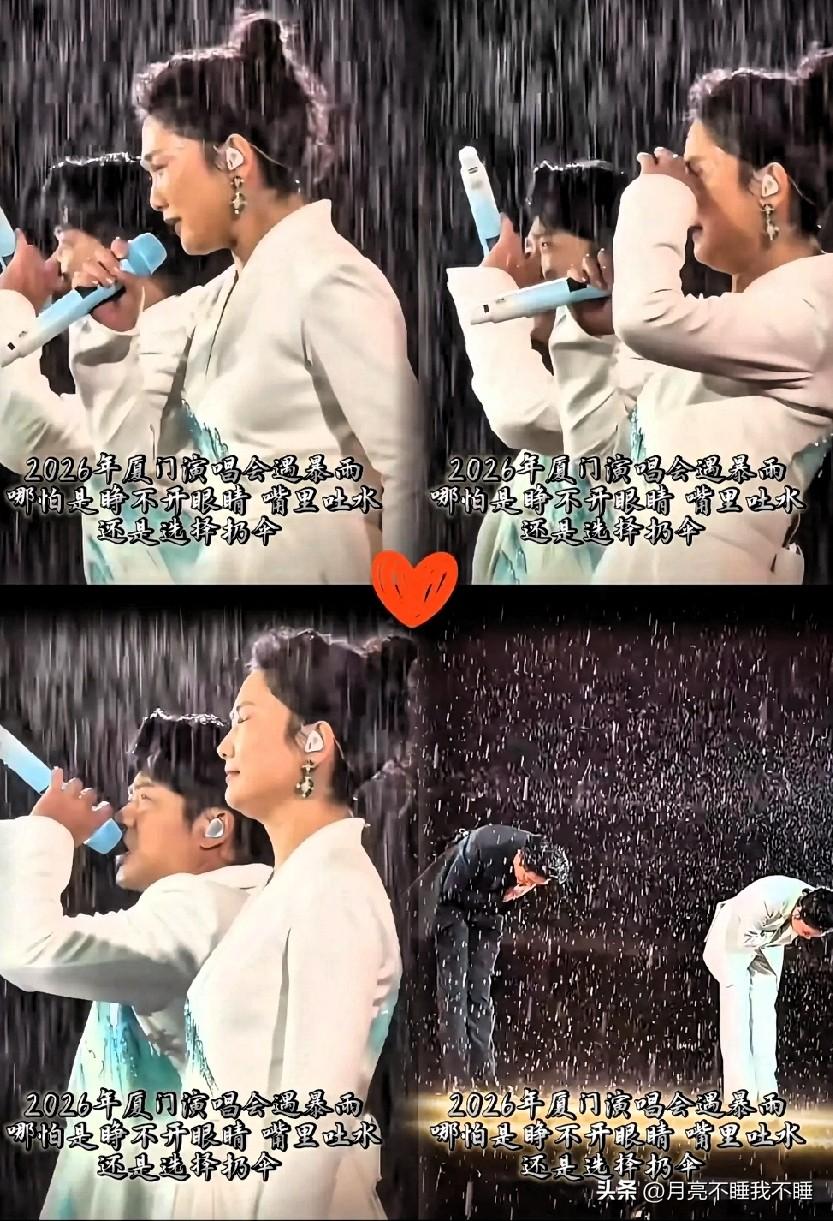 凤凰传奇演唱会万人雨中大合唱万人合唱场面壮观，声音响彻全场。