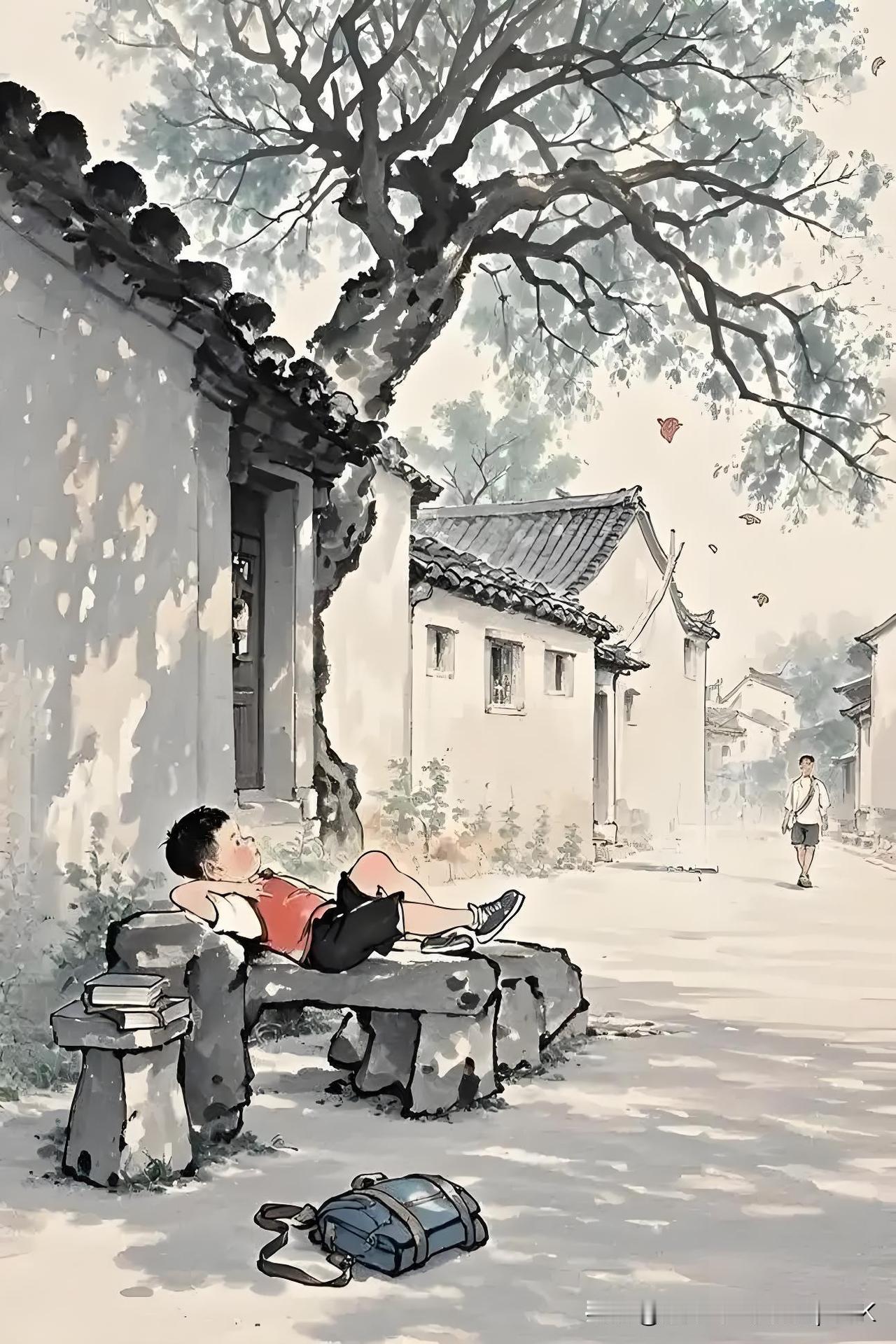 《槐花》
——佚名
槐林五月漾琼花，
郁郁芬芳醉万家。
春水碧波飘落处，
浮香一