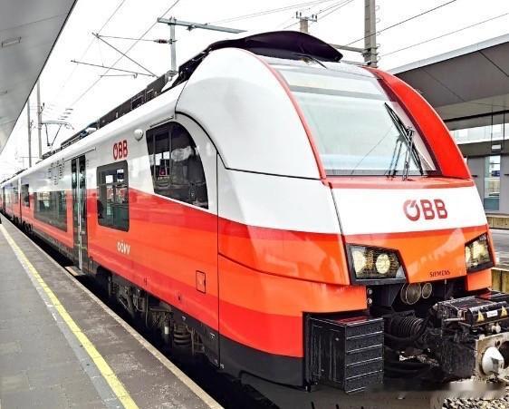 近日，德国西门子交通集团为奥地利联邦铁路公司（ÖBB）造的第300列Desiro