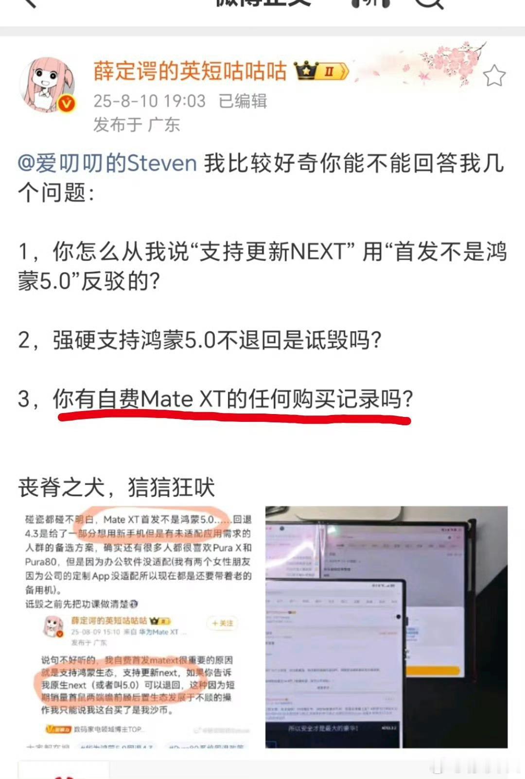 英短质疑别人买华为Mate XT，结果被打脸了？ ​​​
