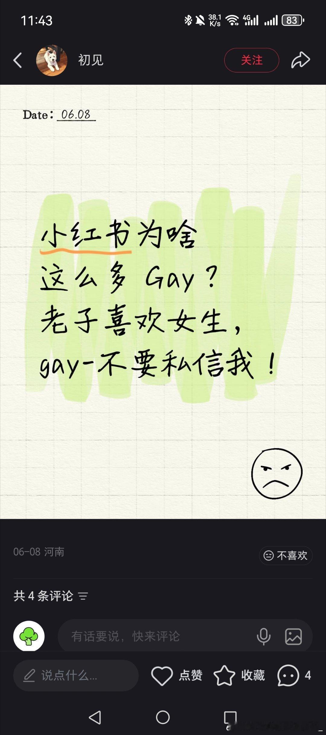 老子喜欢女的，gay不要私信我！！！ 