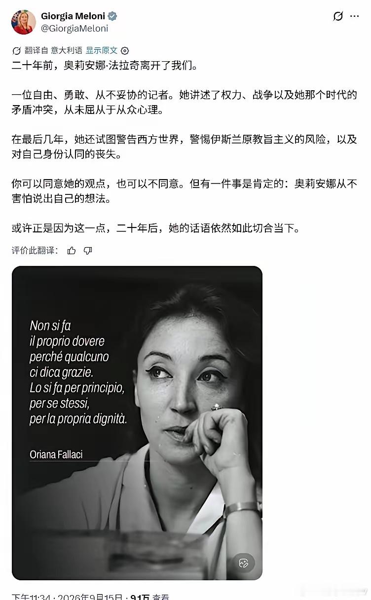 她试图警告西方世界，警惕伊斯兰原教旨主义的风险，以及对自己身份认同的丧失 ​​​