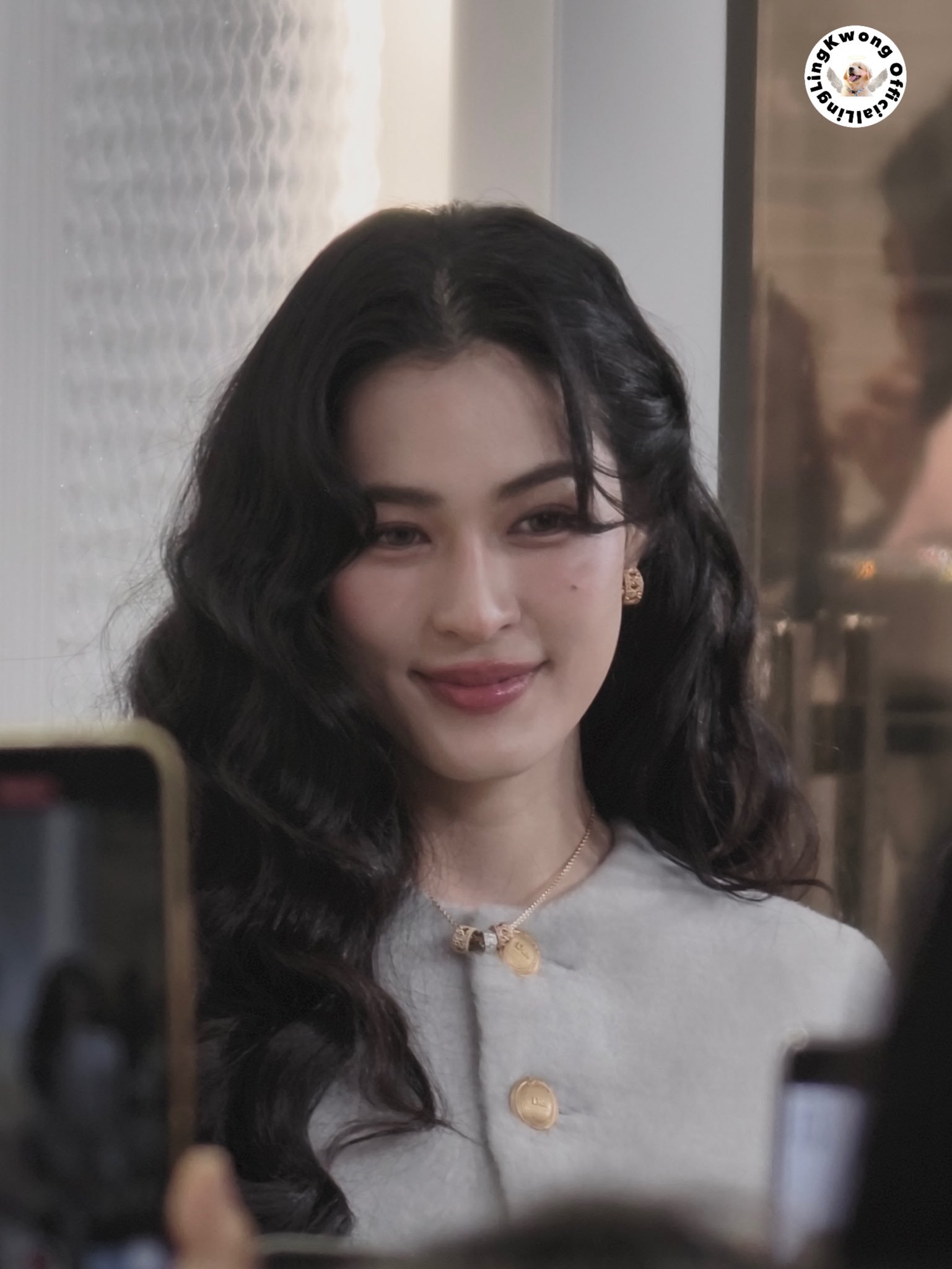260722 dior活动饭拍今天邝玲玲的美貌又在大鲨四方©️logo邝玲玲迪奥