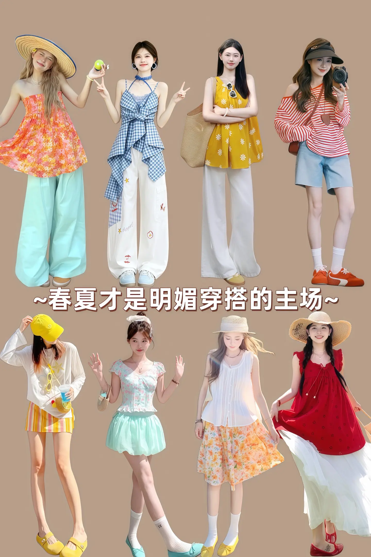 春夏才是明媚穿搭的主场 浅交一下我的夏季穿搭作业 出游穿搭 夏日穿搭 ...