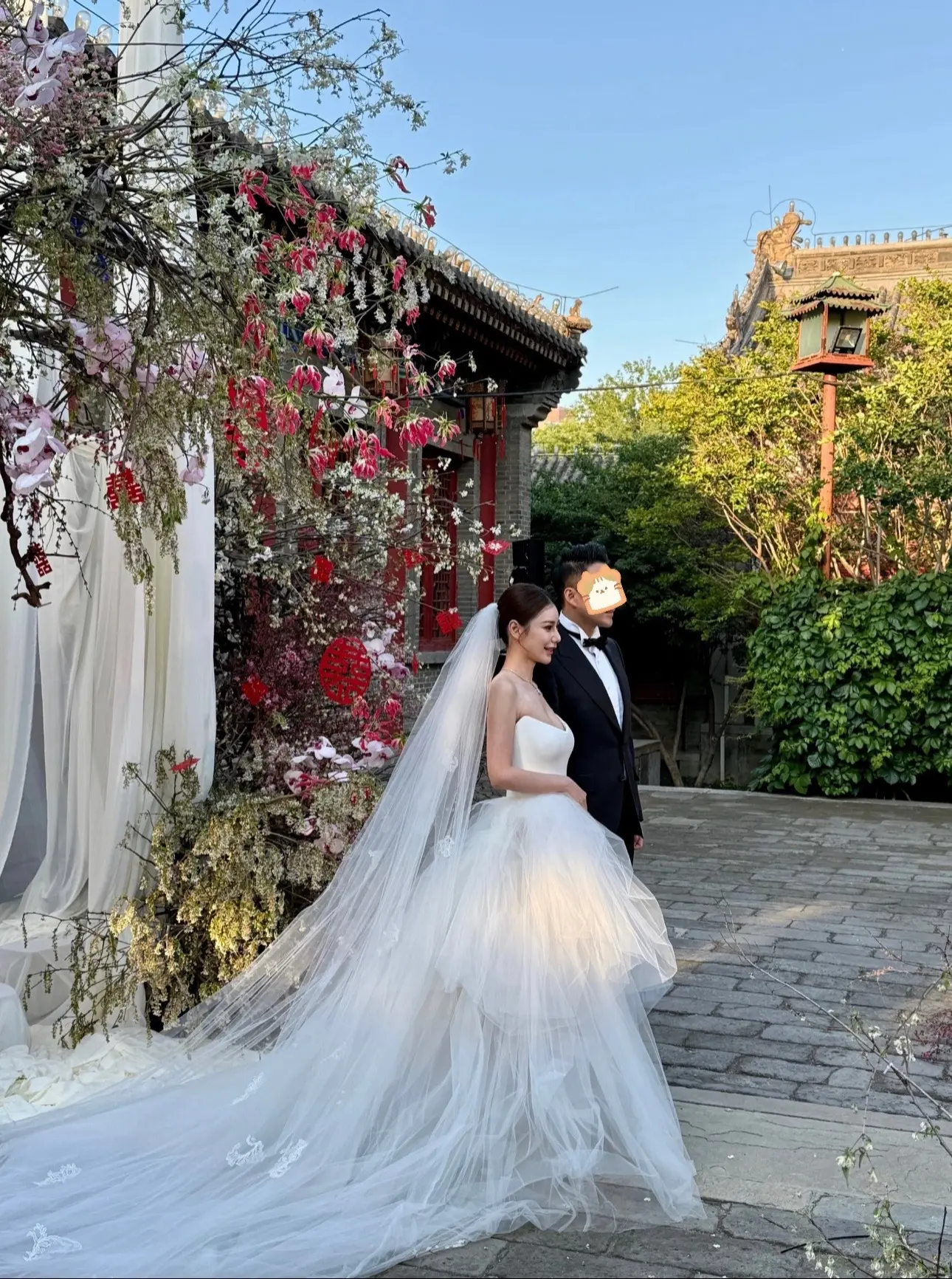 马筱梅中西结合的婚礼被网友大赞太有品味，婚纱也超好看