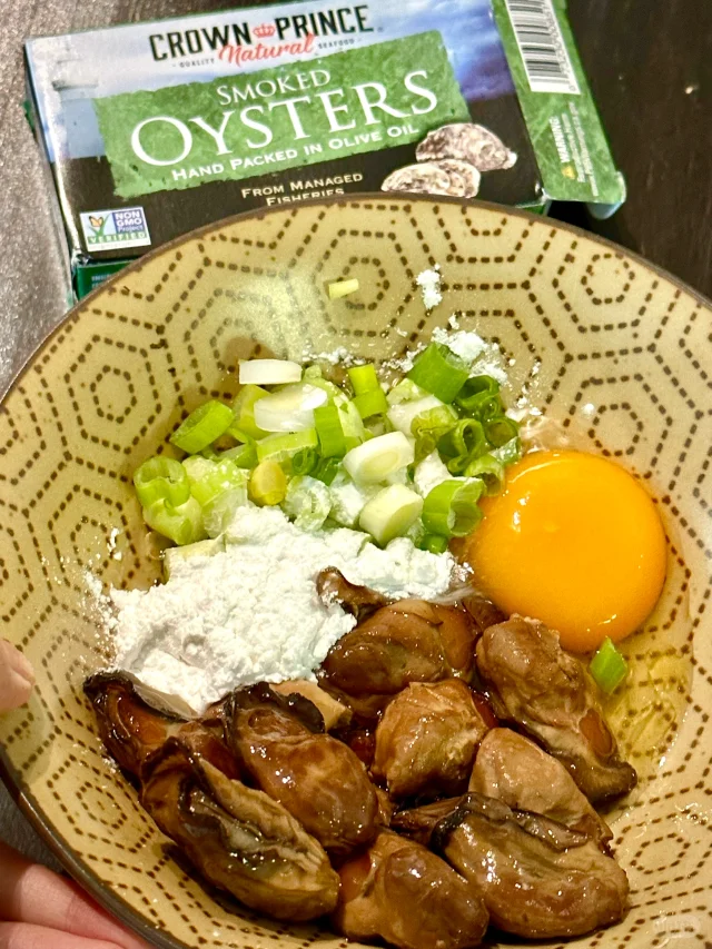 缺德舅生蚝罐头🦪做蚵仔煎出奇鲜美好吃❗️