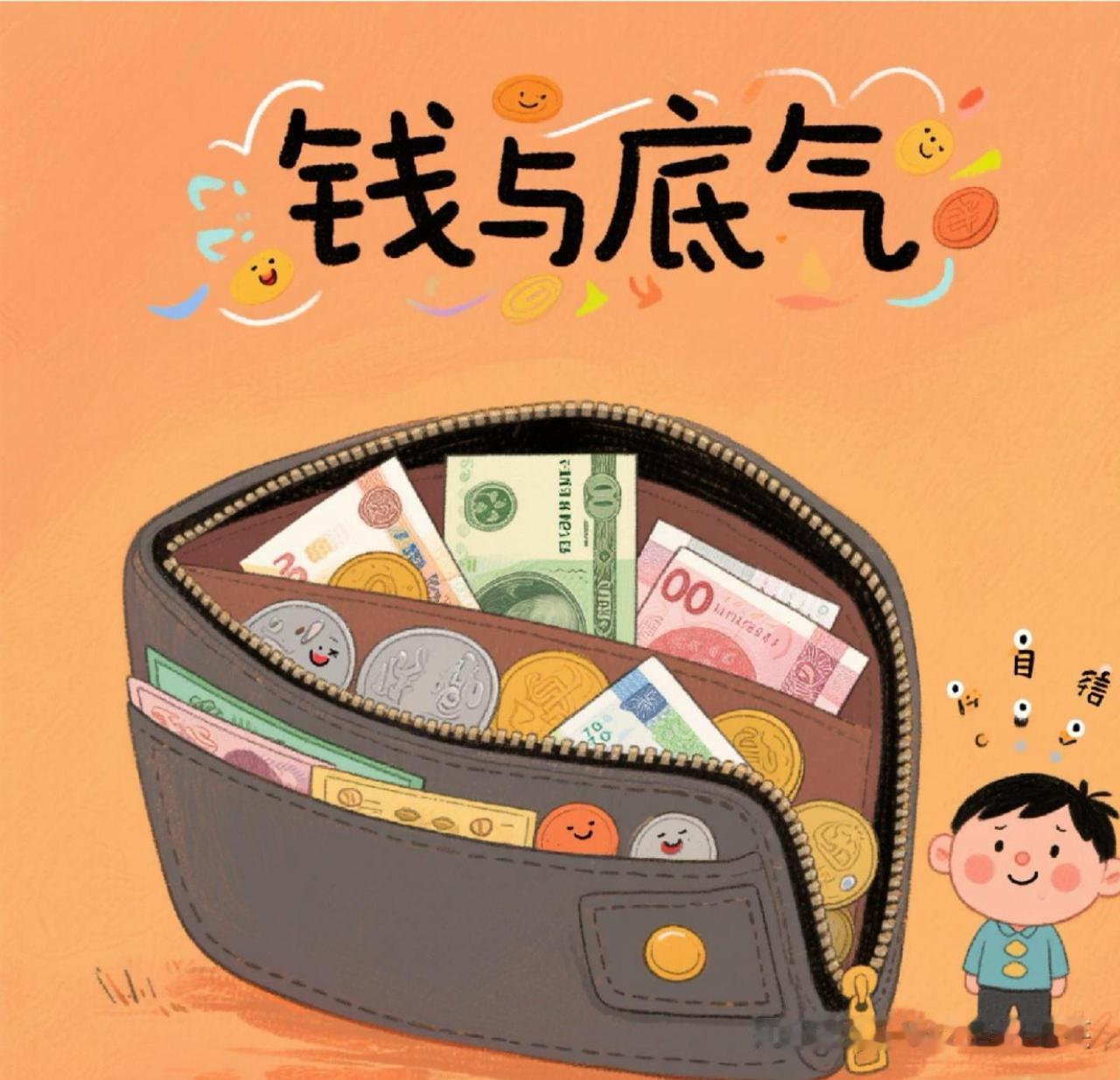 钱与底气
       钱，确实能给人底气。我有个朋友，以前手头紧，看到喜欢的东