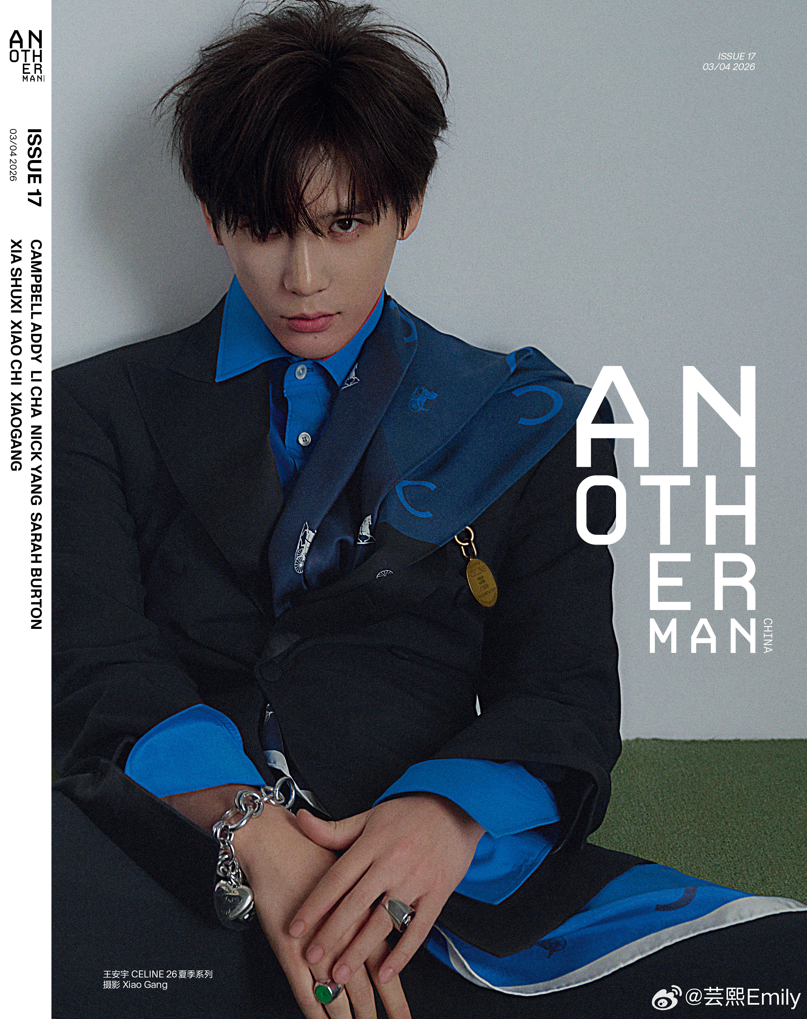 王安宇 ✖️ AnotherMan开季刊王安宇登《ANOTHER MAN》中文版