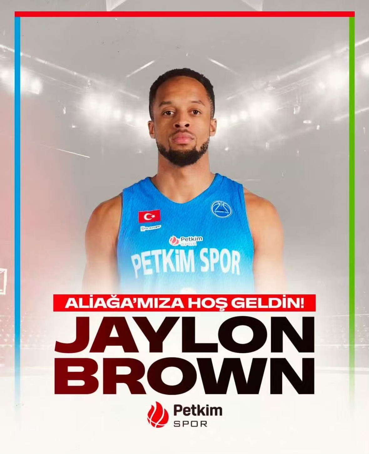 杰隆-布朗光速再就业，加盟土耳其球队佩特金体育cba