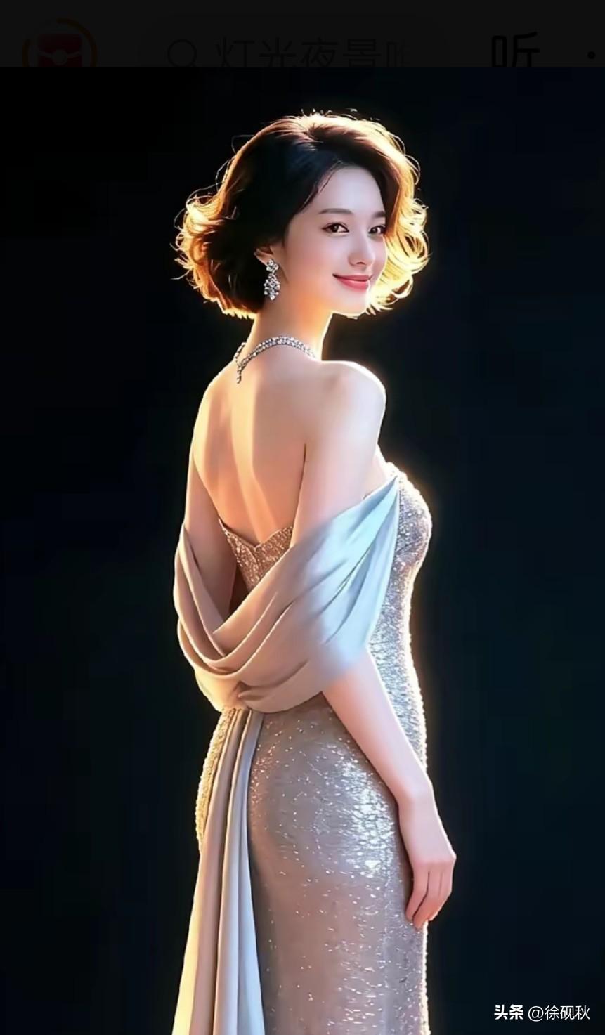 清水出芙蓉，天然去雕饰。
这就应该是对纯天然美女的一种赞美。