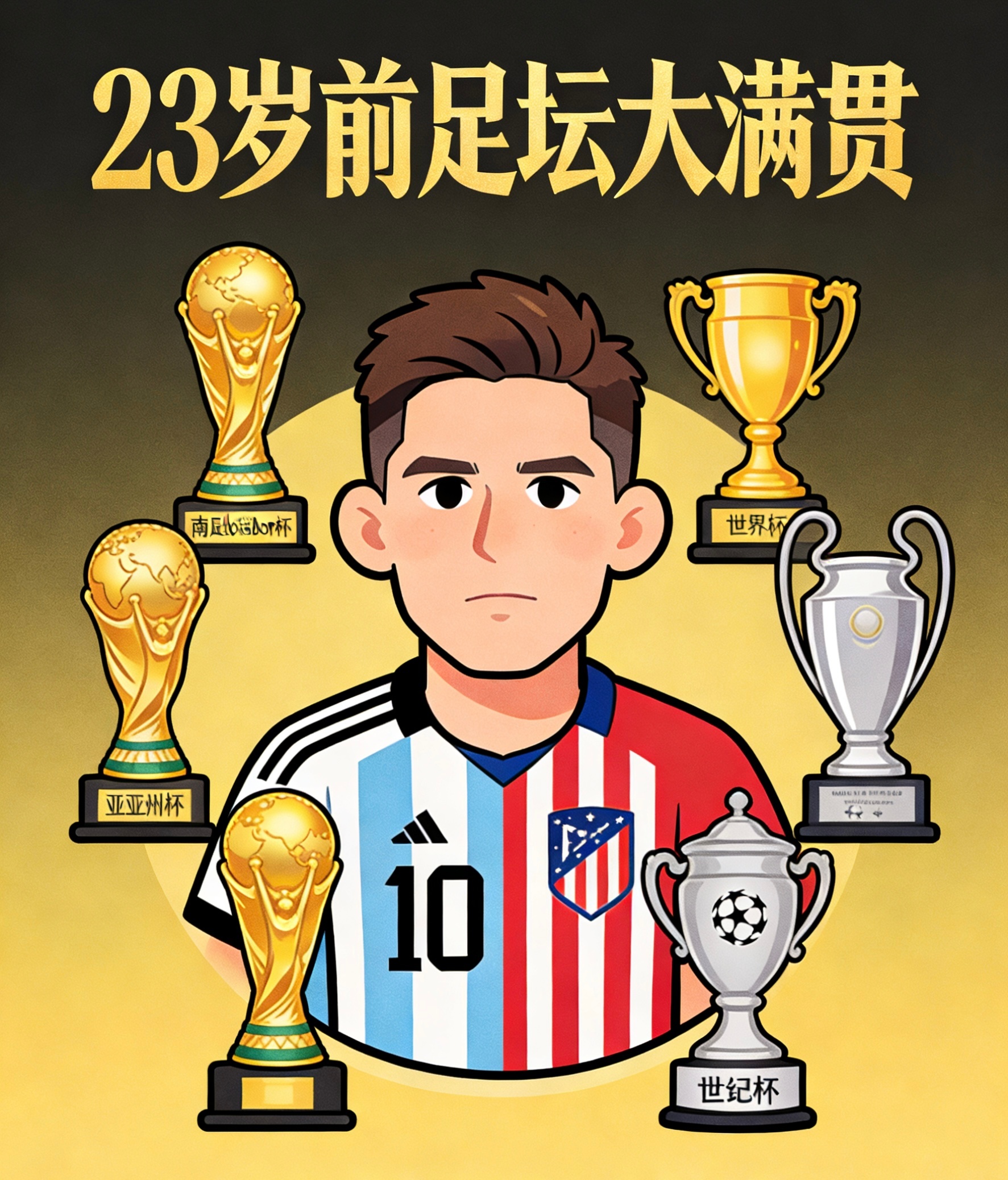 阿尔瓦雷斯 23岁前足坛大满贯成就（2023-2025）1. 南美解放者杯冠军2