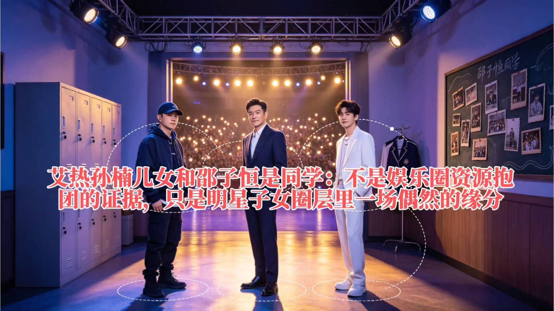 艾热孙楠儿女和邵子恒是同学：不是娱乐圈资源抱团的证据，只是明星子女圈层里一场偶然的缘分