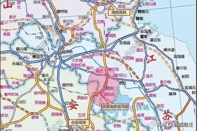 合新铁路作为连接合肥与新沂的重要高铁通道，在规划与建设中分为潍宿铁路与合宿铁路两