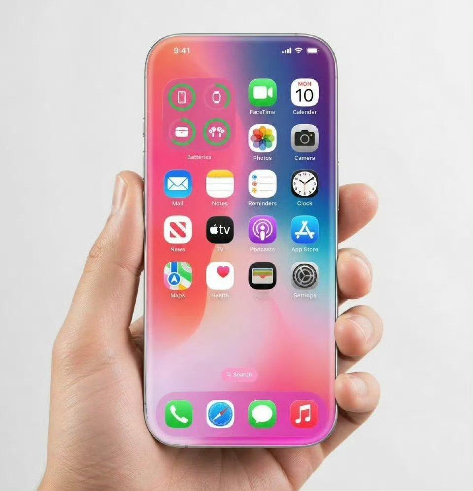 曝苹果将推出真全面屏手机苹果2027年20周年iPhone，四曲面液态玻璃，完整