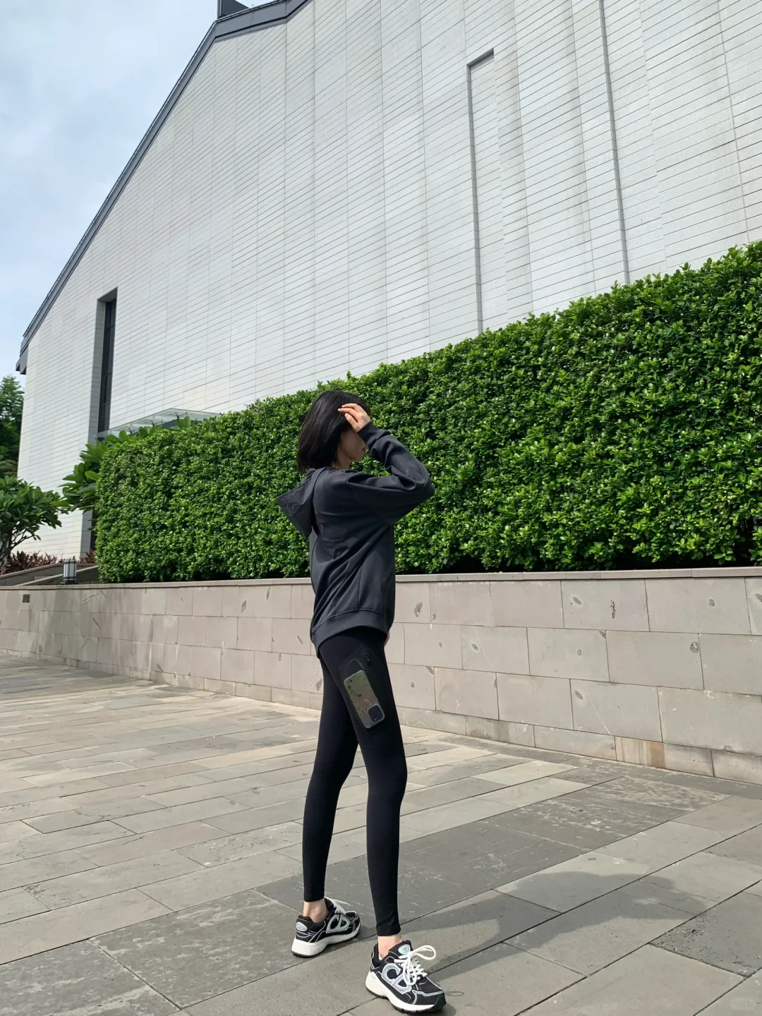 冲锋衣配瑜伽裤太好穿啦！