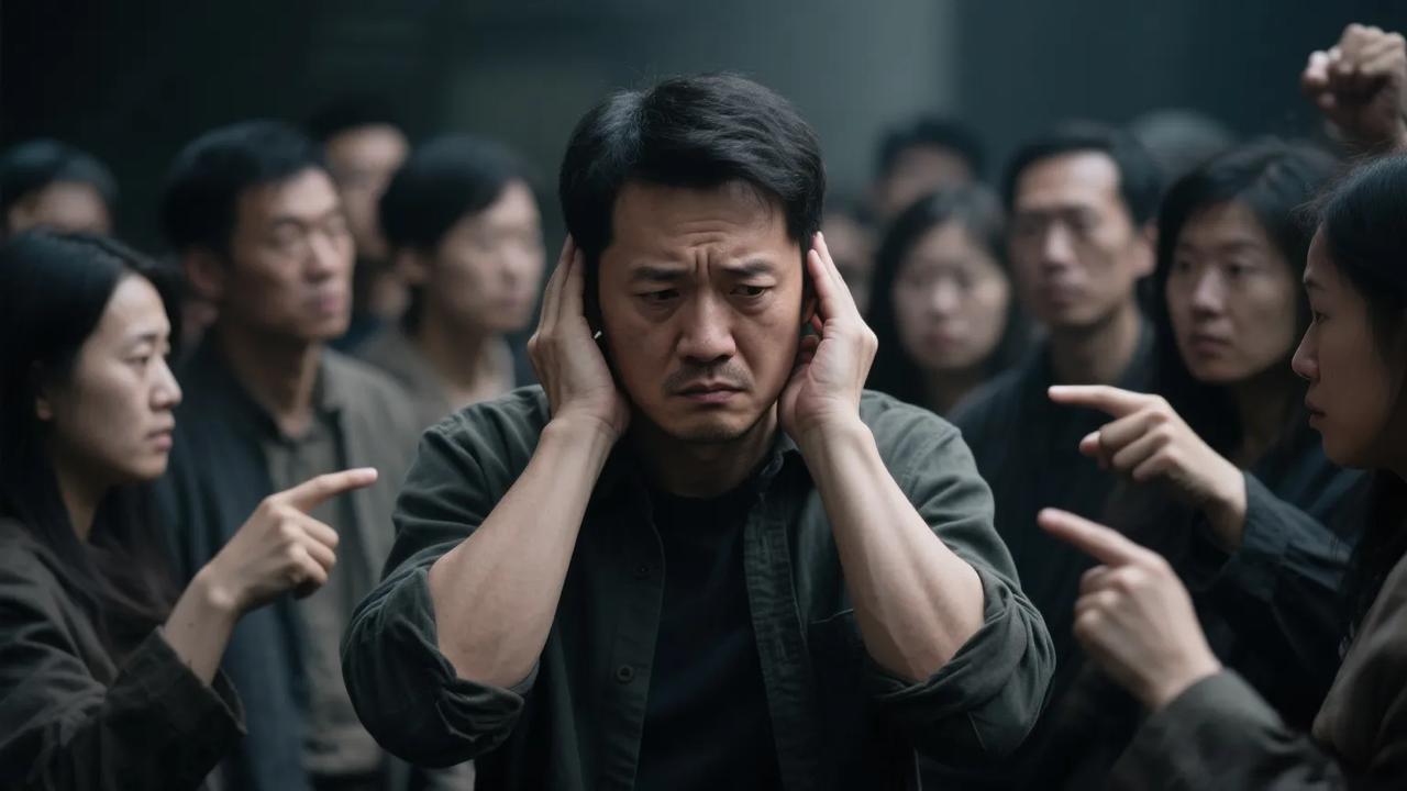 焦虑像件湿透的衣，旁人总觉得拧干了就该暖起来，却不知那潮气早浸进骨头缝里。他们的