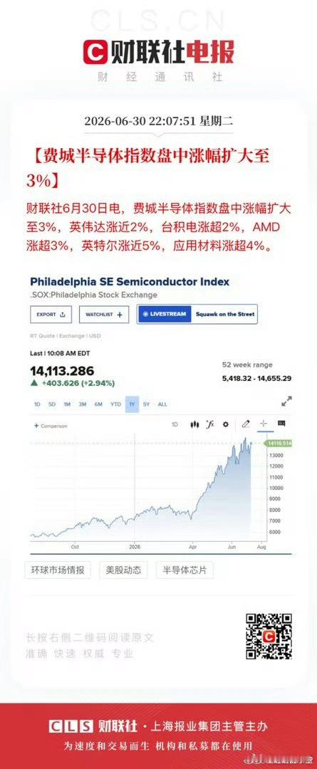 明天又是半导体科技的天下。 