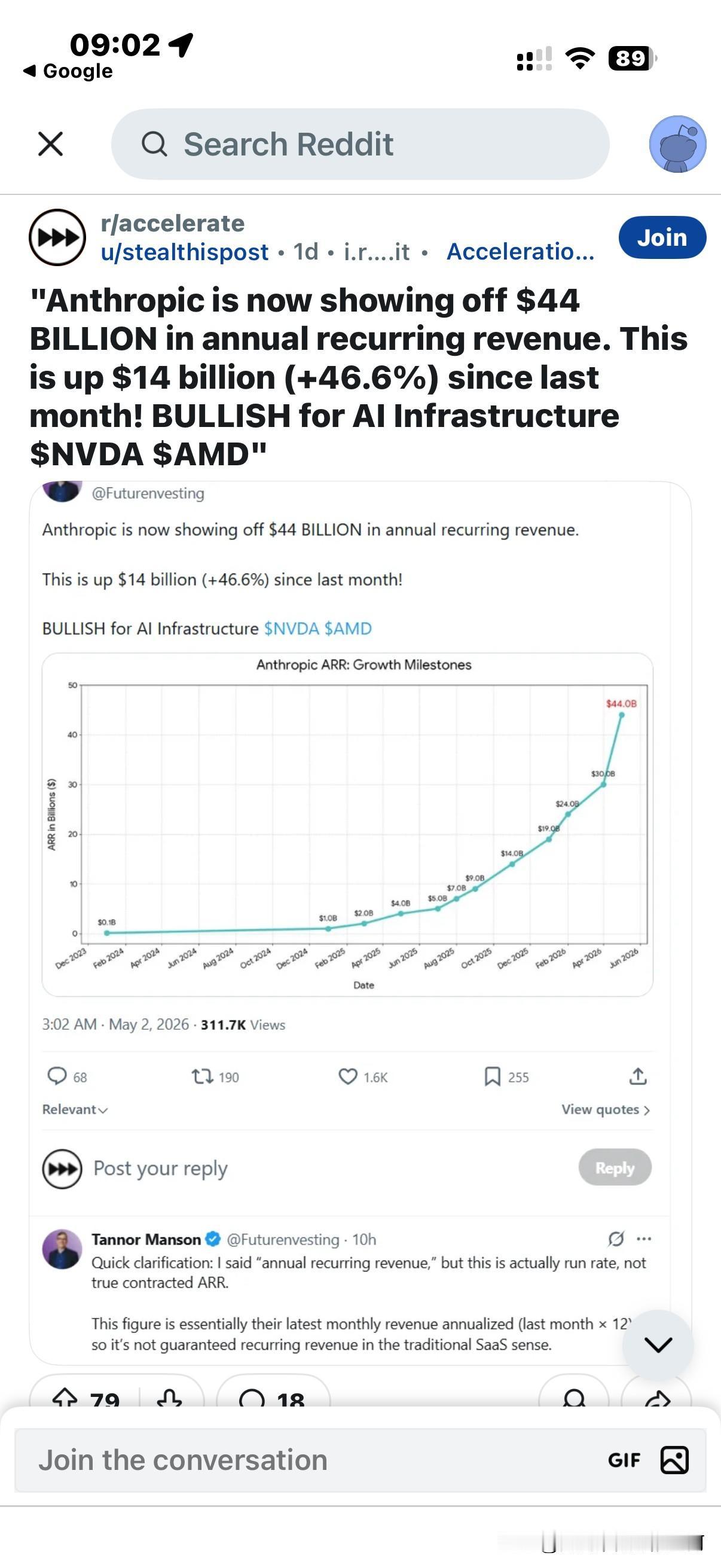 Anthropic年化收入440亿了
上个月300亿惊爆眼球，这个月440亿了，