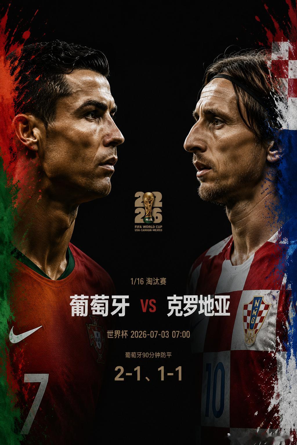 美加墨32强 | 第5️⃣轮解析🇵🇹 葡萄牙 vs 🇭🇷 克罗地亚C罗最