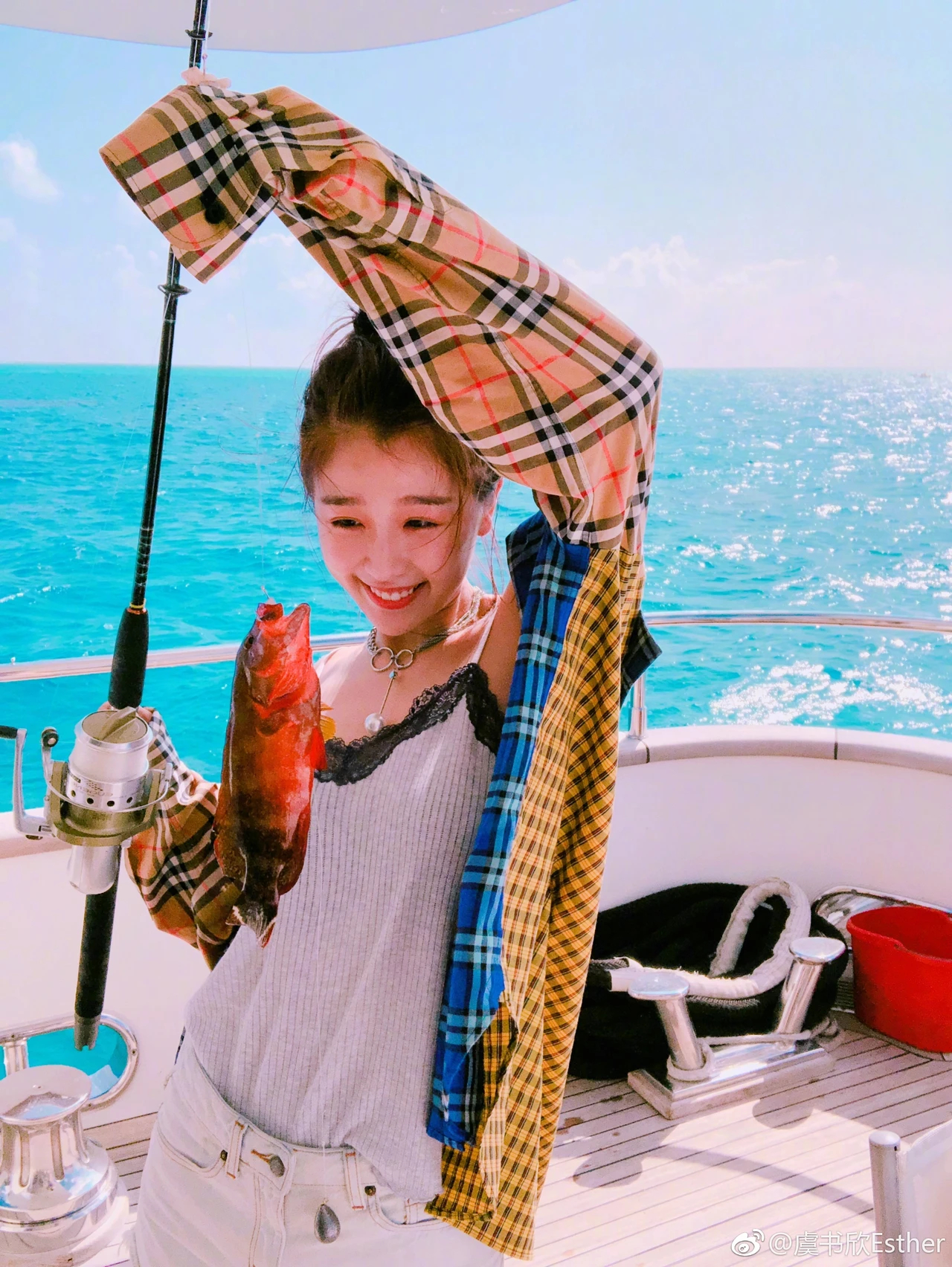 欣考古｜180623钓鱼欣酱🎣🏖️虞书欣 ｜虞书欣何盼
