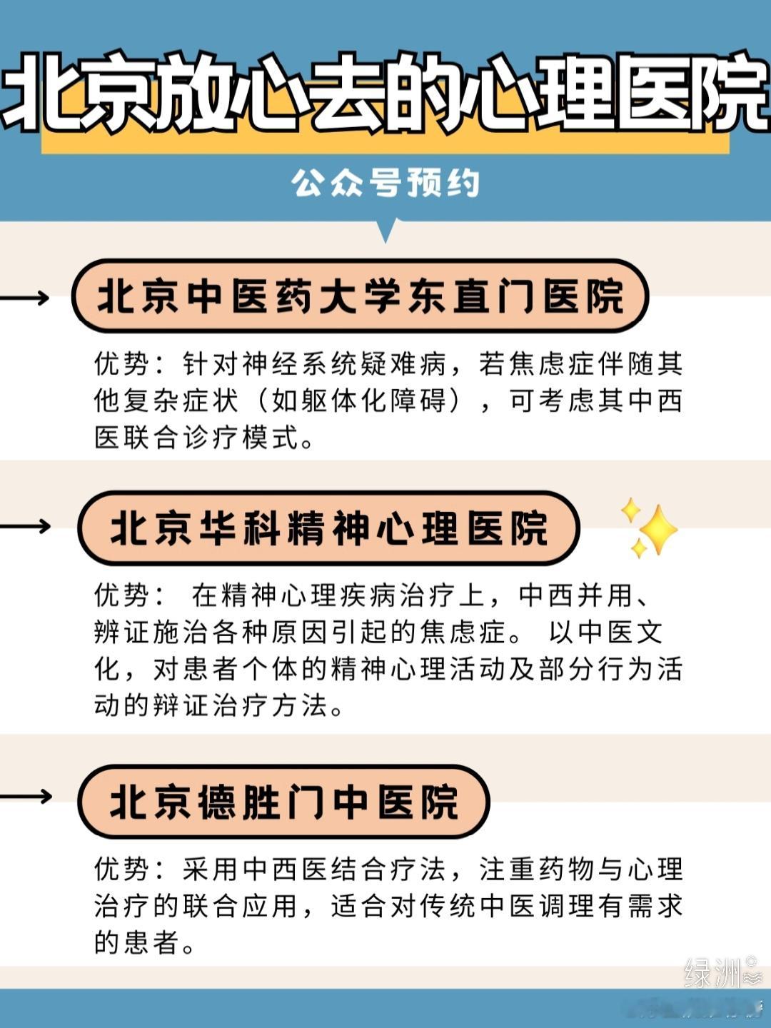北京放心去的心理医院，焦虑症治疗好选择！ 焦虑症的治疗不仅需要专业的医学知识，也