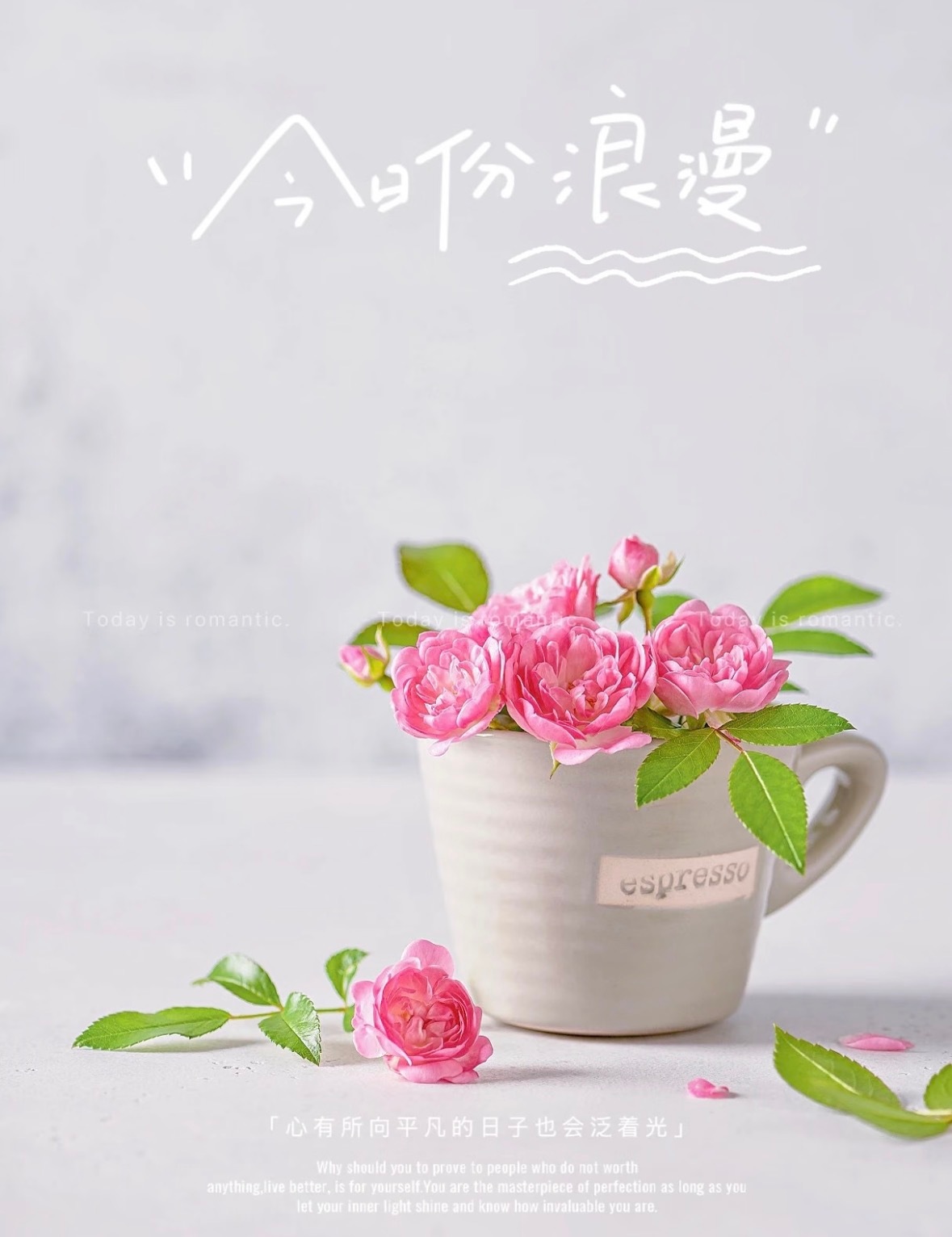 生活的幸福感不在富足，而在满足，平凡的日子，顺从本心，自在欢喜。不急不躁，认真对