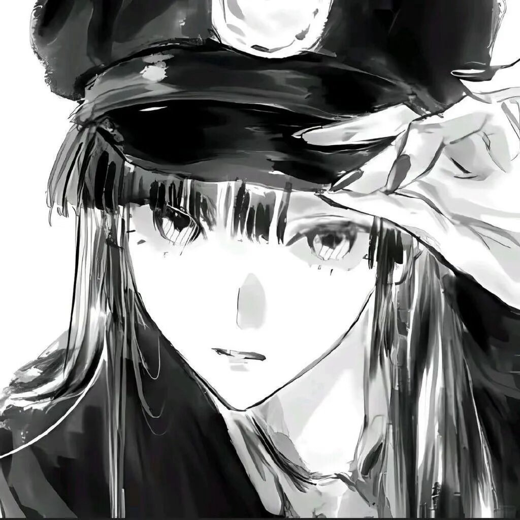 𝙒𝙚𝘾𝙝𝙖𝙩丨黑白动漫女头  专栏 · 超级好玩的头像