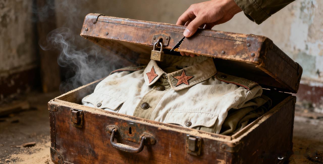 爷爷藏在旧木箱里的军功章，藏着全家都不知道的秘密

爷爷的房间角落，一直摆着个落