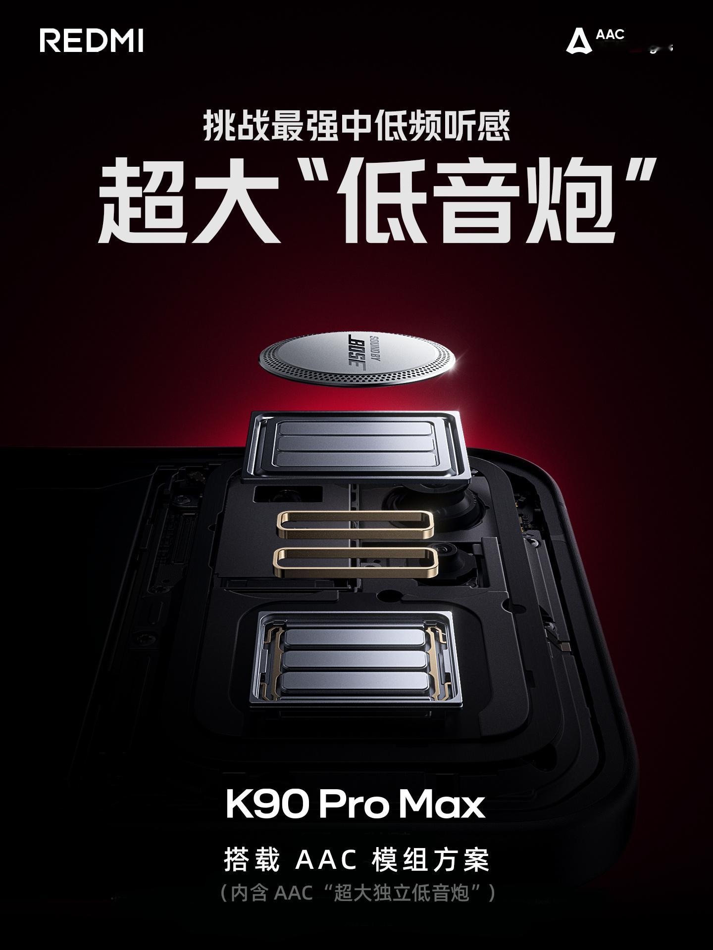 AAC为REDMI K90 Pro Max创新定制模组方案，助力其以「两颗超线性