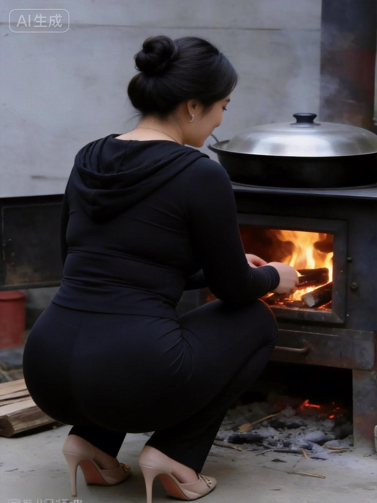 在自然中享受烹饪的乐趣，用火炉烹制美味佳肴，感受生活的美好。