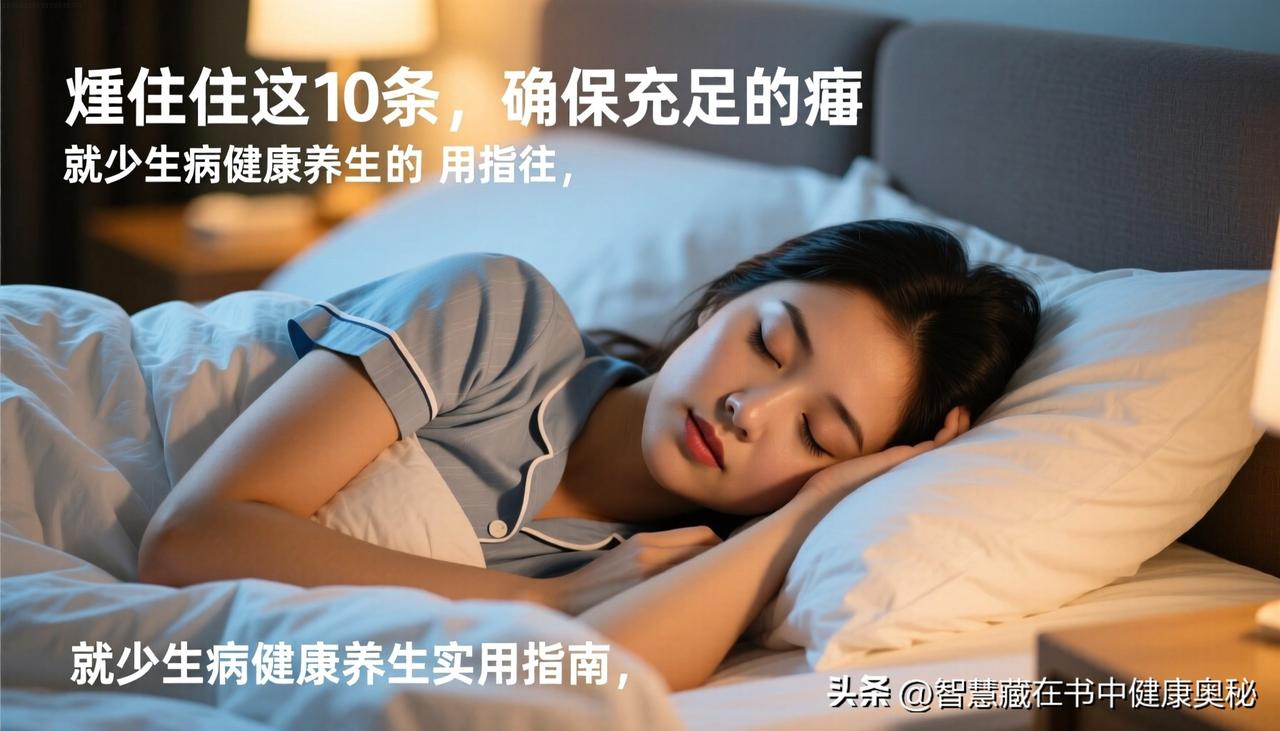 养生睡眠方法静心放下一切过往，专注一切幸福美好，思想清净，心情好，温暖舒适的环境