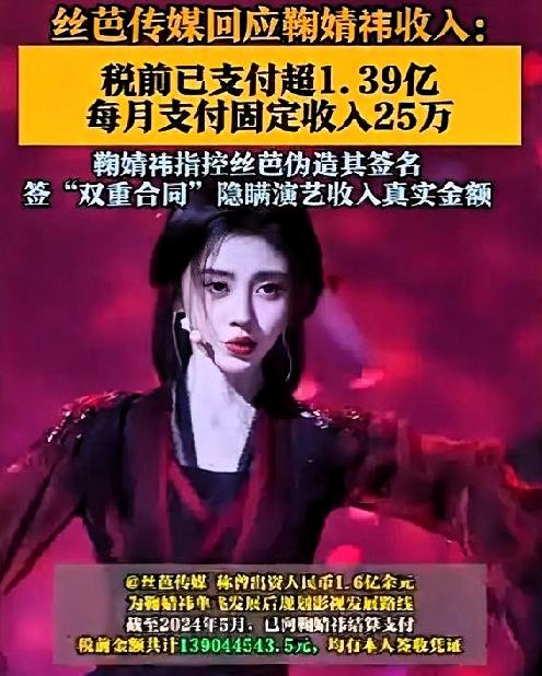 鞠婧祎收入争议为何引发关注鞠婧祎收入争议之所以引爆全网，核心是合约罗生门+1.3