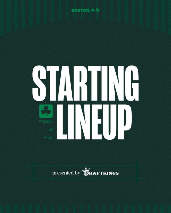 首发阵容⤵️☘️ 怀特☘️ 沙伊尔曼☘️ 雨果☘️ 豪瑟☘️ 武切维奇波士顿凯尔