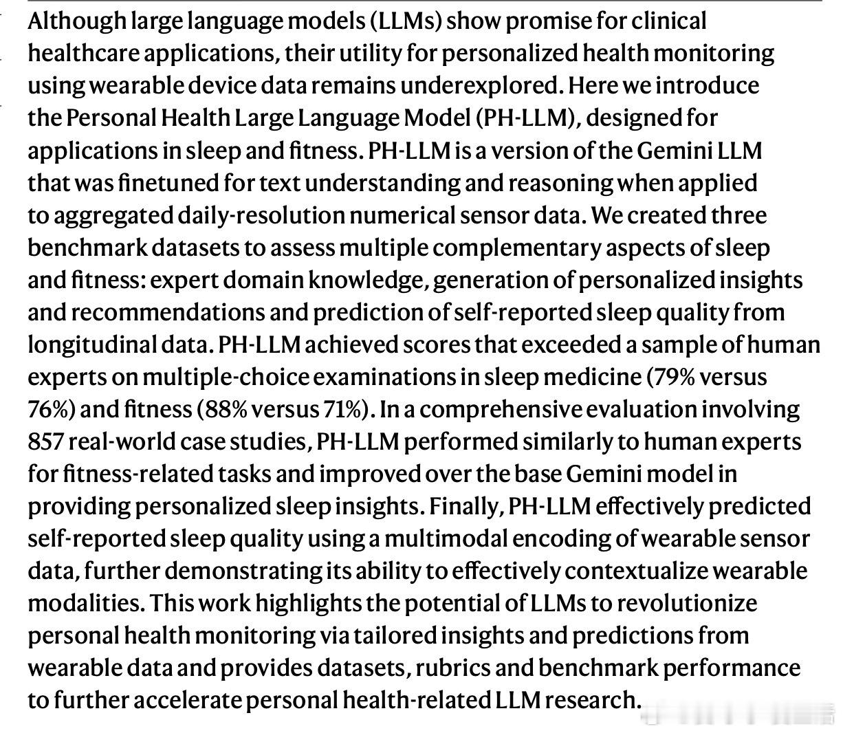 [LG]《A personal health large language mo
