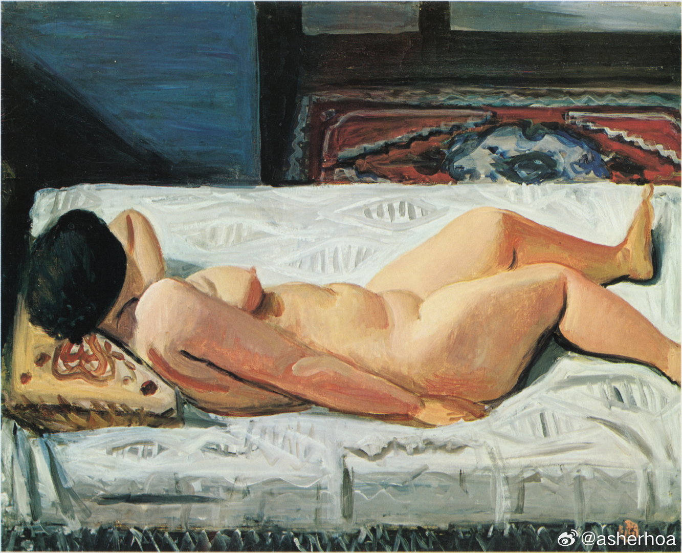 西洋历史文化鱼缸[超话] 日本画家小出楢重(1887–1931)1929年的作品