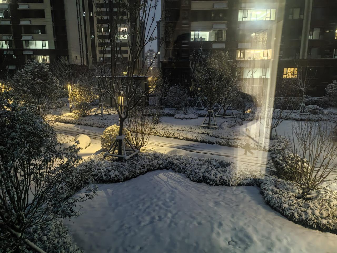 终于大雪满天飞
冰天雪地银装美
瑞雪驱疫兆丰年
巍巍华夏世代安
国富民强全面兴