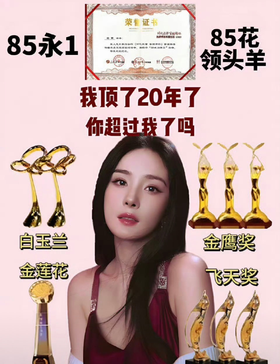 幂姐这么多主流奖杯吗？ ​​​
