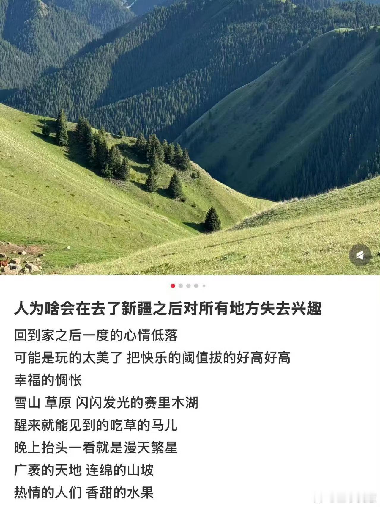 人一旦去过一次新疆年轻的时候先多玩玩省内啊，城市游啥的，不要随便去啥川西西藏新疆