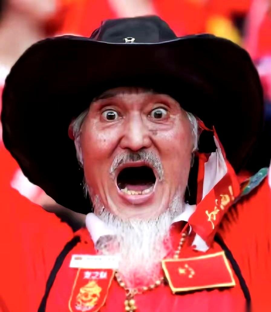 就那么一个镜头，扫过U17比赛的看台，我一下就坐直了。
那个大爷……是“罗西”！