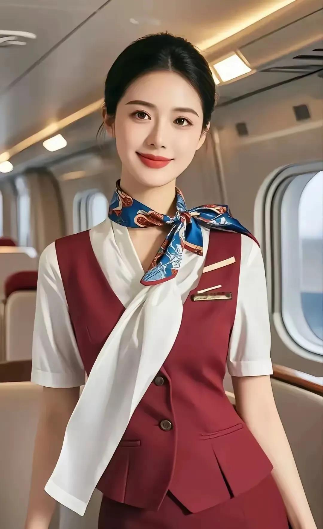 空姐，是蓝天中的天使，她们以优雅的姿态和温暖的服务，为每一趟旅程增添无限温馨。