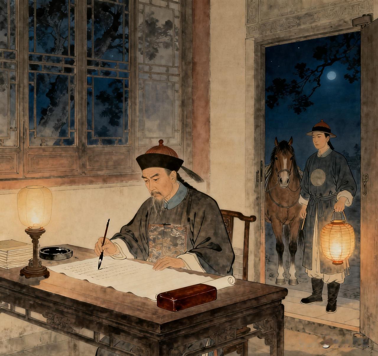 嘉庆年间，一知县审案时发现一乞丐对答如流，竟知天文地理。回府后立刻上报：“此人胸