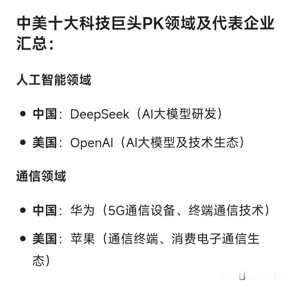 中美十大科技巨头PK领域及代表企业汇总


人工智能领域

中国：DeepSee