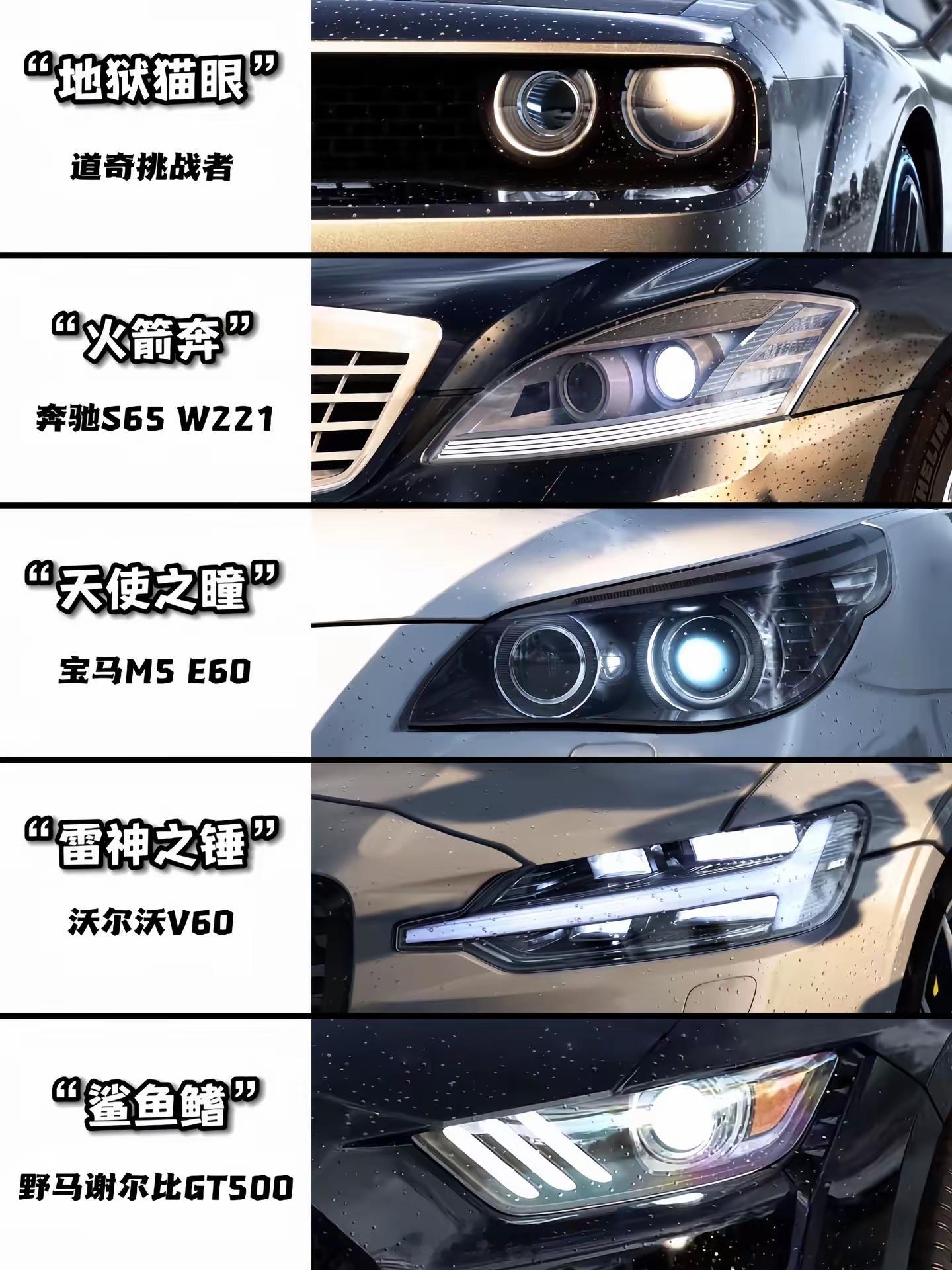 这个版本就更全了我是勺子灯大家的都是啥？汽车大灯汽车设计汽车 ​​​