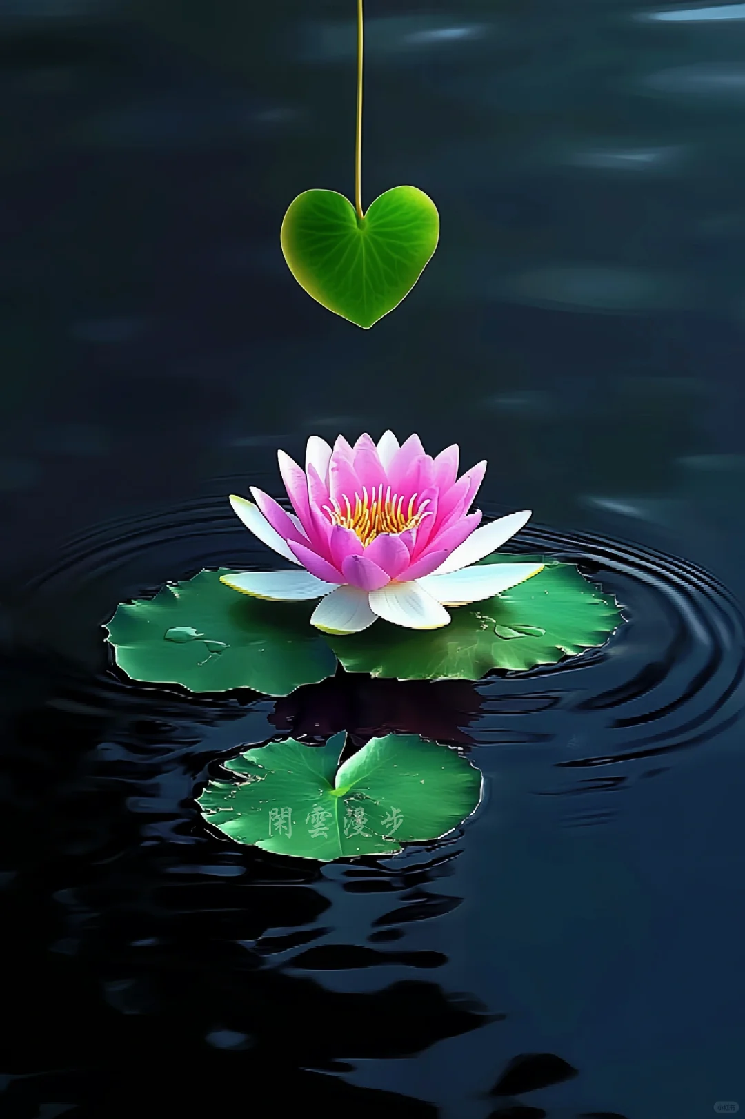 爱心莲花，好运来临